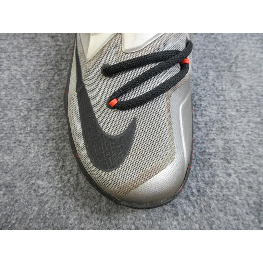 Nike LeBron 13 Rubber City Shoes Mens Size 12 Gray Basketball Sneaker 807219-003